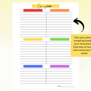 Weekly Meal Planner Printable Meal Planner Printable Dinner Planner Printable Pdf Meal Planner ...