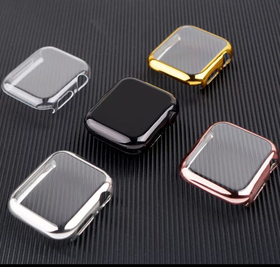 Screen Protector for Apple Watch TPU Bumper Case Cover 38mm 40mm 41mm