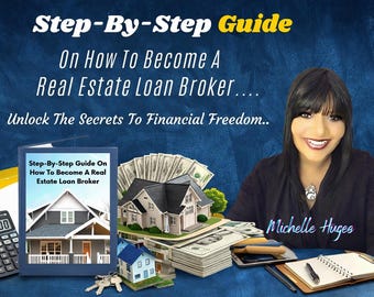 Real Estate Loan Broker Guide Digital Download, Mortgage Broker Training eBook, Finance Career Planner PDF File Instant Access Guide
