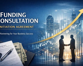 Custom Funding Initiation Agreement Template, Printable Digital Download, Editable Business Contract Form, Financial Consulting Word Guide