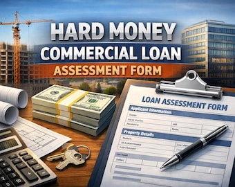 Commercial Loan Client Intake Assessment Template, Printable Digital Guide, Editable Loan Intake Form, Business Finance Checklist (Word)