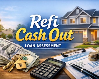 Refi Cash Out Property Loan Intake Assessment Template, Digital Guide, Editable Loan Intake Form, Mortgage Refinance Checklist