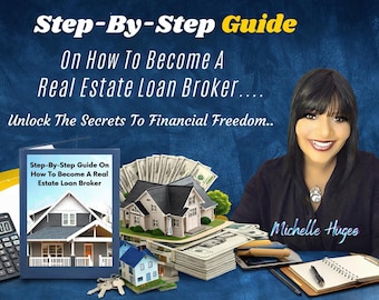 Real Estate Loan Broker Guide Digital Download, Mortgage Broker Training eBook, Finance Career Planner PDF File Instant Access Guide