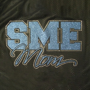 Stadium Football Jersey UPGRADED With ALL the Glitter and Bling, Mom Football Jersey, Fan Jersey