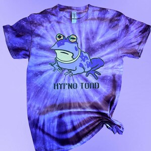 Hypno Toad Tie Dyed Tee, Horned Frogs Tee - Etsy