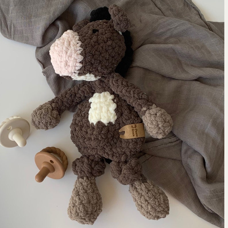 Mini Horse Snuggler, Horse Lovey, Brown Horse Lovey, Horse Baby Toy