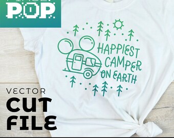 Happiest Camper on Earth • Fort Wilderness Camping • SVG Cut File • Digital Download