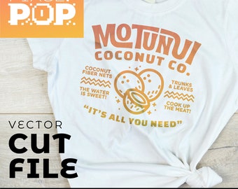 Motunui Coconut Co • Moana • SVG Cut File • Digital Download