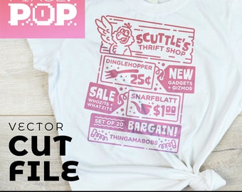 Scuttle's Thrift Shop • The Little Mermaid • SVG Cut File • Digital Download