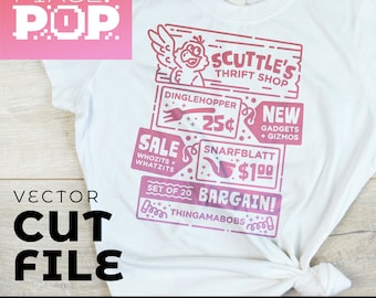 Scuttle's Thrift Shop • The Little Mermaid • SVG Cut File • Digital Download