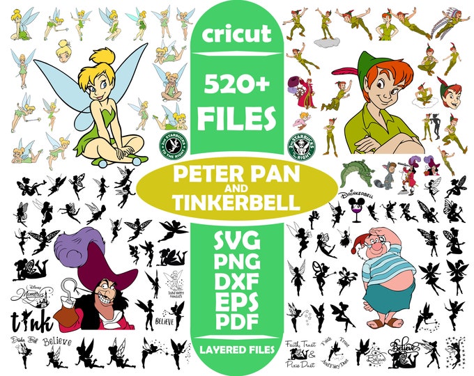 Cricut, Peter Pan Made From the Disney Classics Cartridge - Etsy