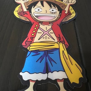 Monkey D. Luffy sombrero de paja 3D Anime alta calidad pegatina móvil calcomanía