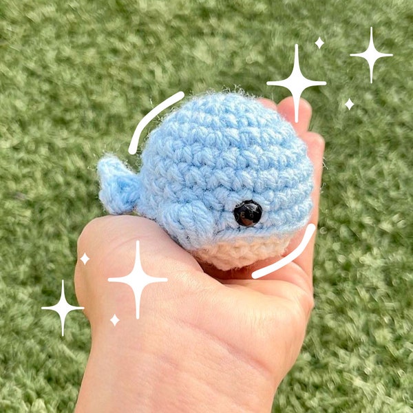 Crochet Whale, cute whale, crochet, amigurumi, cute, sea life, kawaii, KawaiiShrew