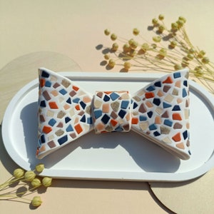 Terrazzo Bow tie/ Polymer clay bow tie/ Handmade image 2