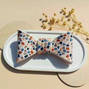 Terrazzo Bow tie/ Polymer clay bow tie/ Handmade image 1