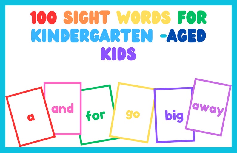Sight Words Flashcard Printables