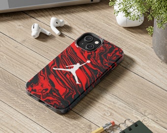 Funda para teléfono de moda abstracta roja con ajuste resistente a los impactos para iPhone 15,14,13,12,11(Pro Max,Pro,Mini)XR,XSMax,XS,X Samsung S23-S20 Ultra/Plus