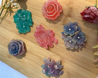 Edible Crystal Candy Flower Bouquet: Kohakutou Vegan Jelly Candies, crunchy candy, ASMR, tiktok viral