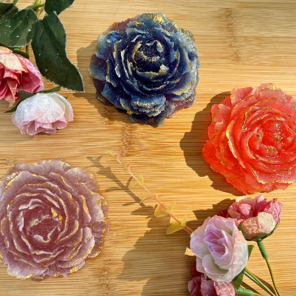 Large Peony Flower Crystal Candy! Ready to Ship!