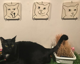 Custom Pet Portrait Tiles, cat, dog, snake, lizard