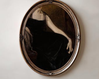 Vintage Woman Portrait Print – Antique Classical Portrait Wall Art
