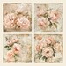 Vintage Floral Digital Paper, Set of 16, Printable Stationery, Fancy ...