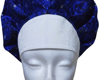 Bouffant style scrub hat