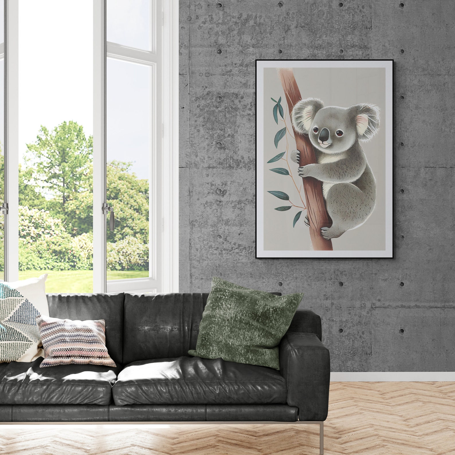 Koala Wall Art, Koala Print, Printable Wall Art, Vertical Wall Art ...