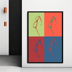 Pop Art, Colorful Wall Art, Modern Art, Printable Wall Art, Living Room Art, Bedroom Art, Art Print, Home Decor, Art Print Download