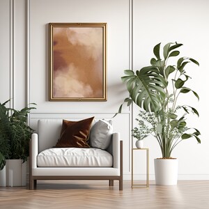 Modern Abstract, Earth tones, WaterColor Art, Modern Art, Printable Wall Art, Living Room Art, Bedroom Art, Art Print, Art Print Download