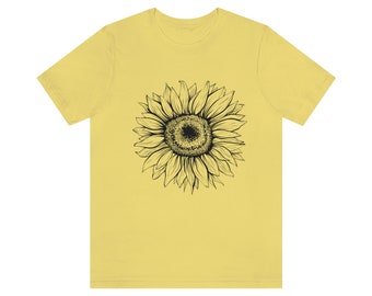 Unisex Jersey Short Sleeve Tee Sun flower sunflower floral