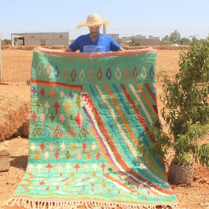 custom moroccan rug - authentic moroccan rug - berber carpet - genuine wool rug - handmade rug