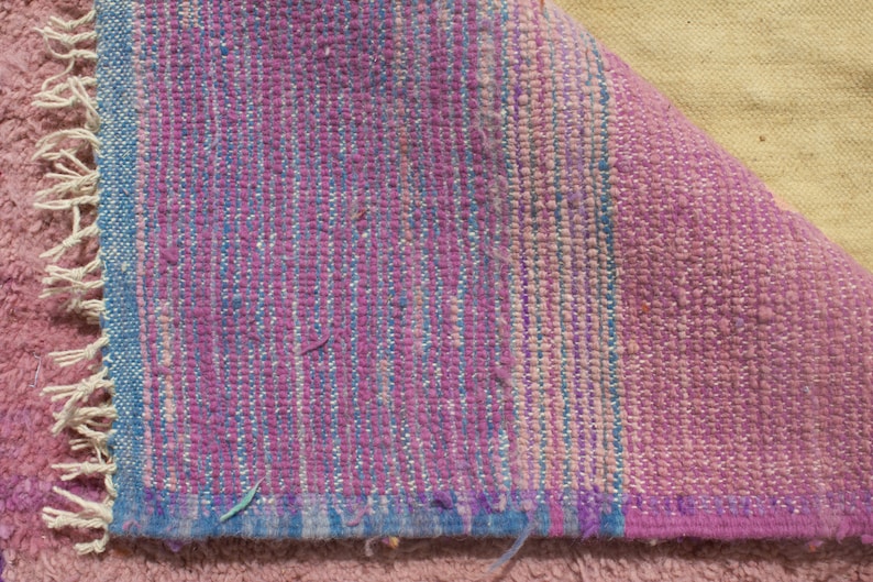 Handmade Wool Berber Rug: Colorful Moroccan Area Rug bild 5