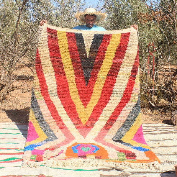 Azilal rug - Authentic Moroccan rug - Berber carpet - Handmade rug - Area rug - Genuine Wool rug - Tapis berbere - Teppich