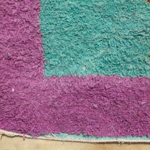 Handmade Wool Berber Rug: Colorful Moroccan Area Rug bild 7