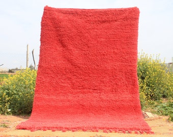 Handmade Moroccan Wool Rug: Beni Ourain Berber Style