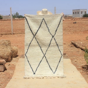 Custom Moroccan rug, Beni ourain rug, Handmade rug, Beni ourain rug, Custom rug - Handmade rug, Moroccan Berber rug