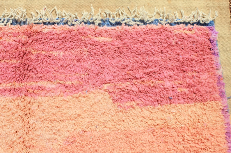 Handmade Wool Berber Rug: Colorful Moroccan Area Rug bild 9