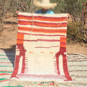 Colorful Moroccan Rug, Custom Fabulous Boujad Rug, Abstract Multicolored Carpet, Handmade Moroccan Rug, Bohemian rug