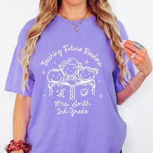 Reading Teacher Shirt, Teacher Read Comfort Colors Shirt, Read Kids Tee,Book Lover Shirt,Kindergarten Gift,Teaching Future Readers,Librarian