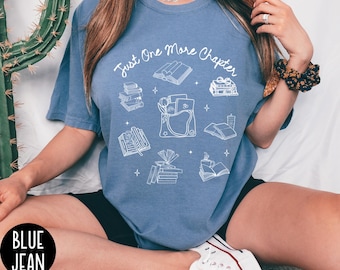 Just One More Chapter Shirt, Bookworm T-Shirt, Book Lover Shirts, Reading Teacher Shirt, Reading shirt, Book Club Shirts, Bookworm Gifts