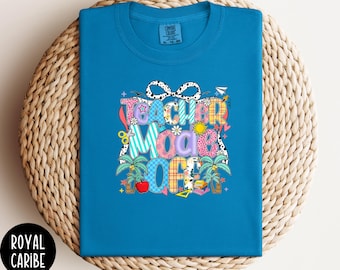 Comfort Color Last Day of School Shirt, Teacher Mode Off Shirt, Teacher Off Duty Shirt, Class Dismissed, Teacher Summer, Funny Teachers Gift