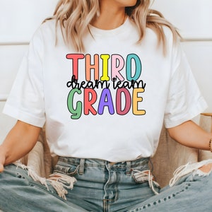 Third Grade Teacher T-Shirt, Gift for Teacher, Teacher Team TShirt, 3rd Grade Teacher Shirt, Elementary Teacher Tee, 3rd Grade Squad Shirt