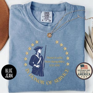 Custom Descendant of a Patriot TShirt, Daughters of the American Revolution or Sons of the American Revolution Shirt, DAR Shirt, SAR Shirt