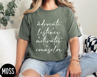 Comfort Colors School Counselor Shirt, High School Counselor T-Shirt, Counselor Gift, Guidance Counselor Shirt,Therapist Shirt,Teacher Shirt