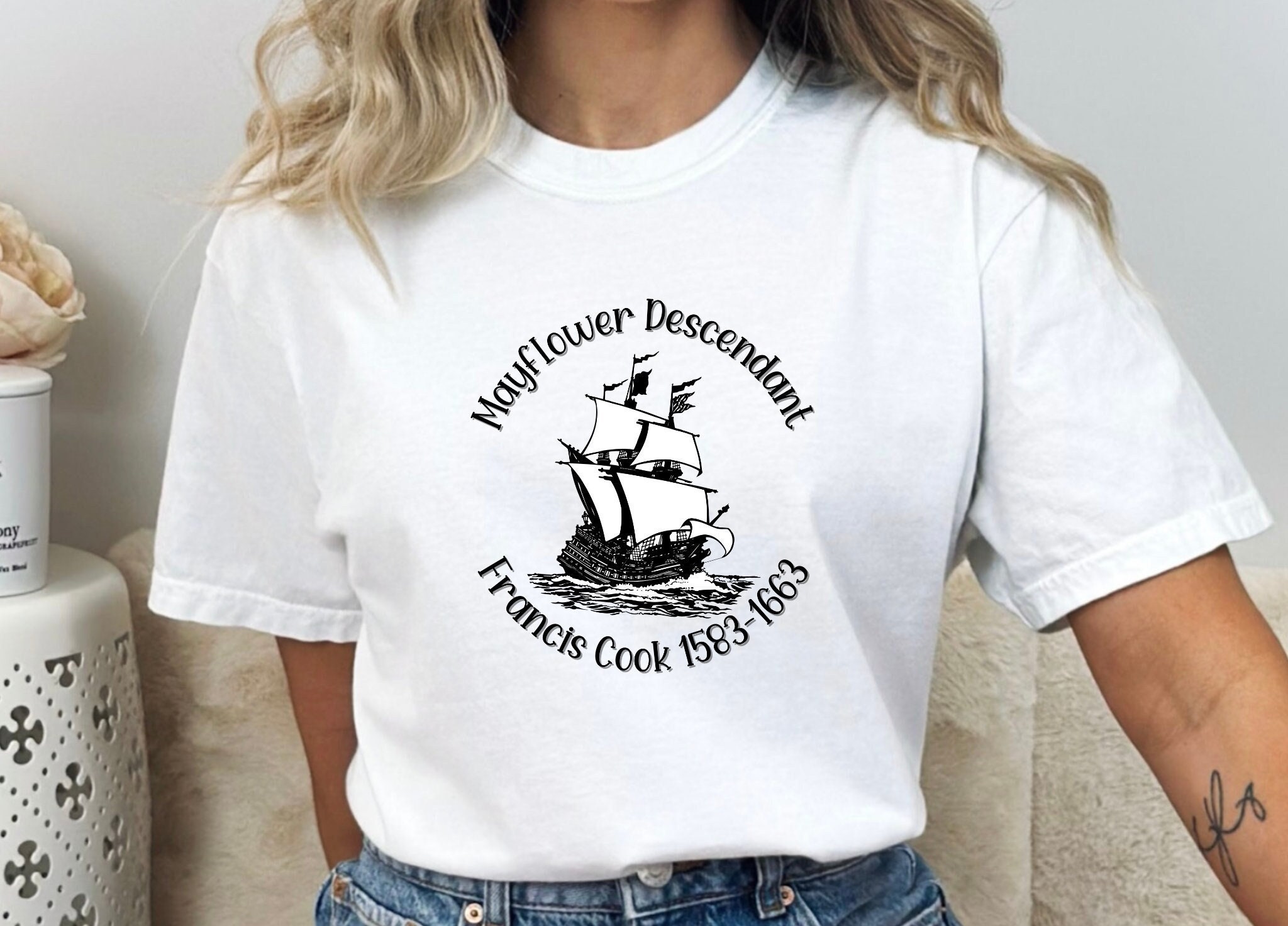 Custom Mayflower Descendant Shirt, Personalized Mayflower