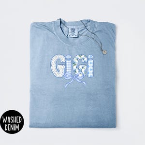 Comfort Colors Vintage Floral Gigi Shirt,New Grandma Gift,Pregnancy Announcement,Gift for Gigi,Pregnancy Reveal to Gigi,Grandmother Shirt