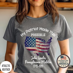 Custom Unisex Daughters of the American Revolution T-Shirt Sons of the American Revolution Tshirt Mother&#39;s Day Gift Father&#39;s Day Gift