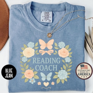 Comfort Colors Reading Coach Shirt, Literacy Coach Shirt, Reading Teacher Shirt, Back to School Shirt, Reading Specialist, Gift For Teacher