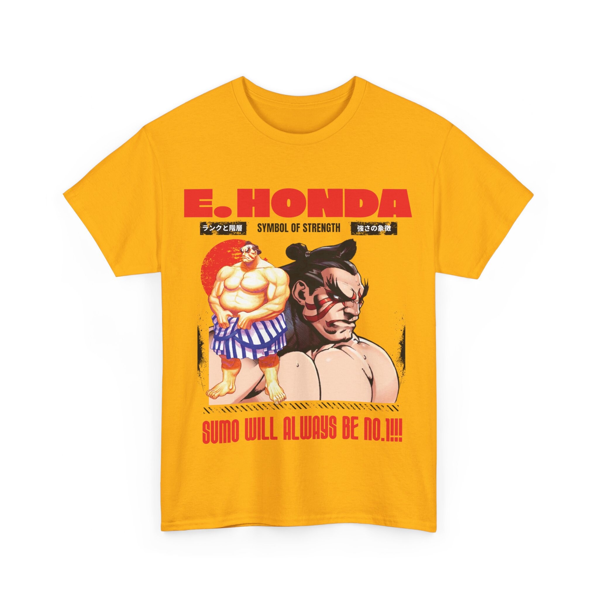 E Honda Short Sleeve Graphic Tshirt Capcom Street Fighter Tee Gift 